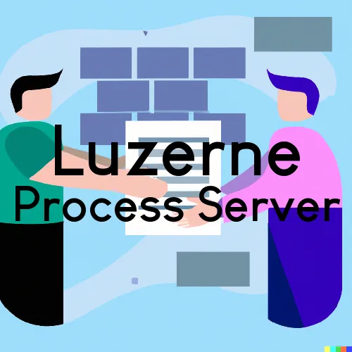 Luzerne, Michigan Process Servers