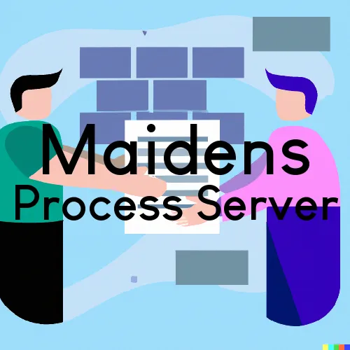 Maidens, VA Process Servers in Zip Code 23102
