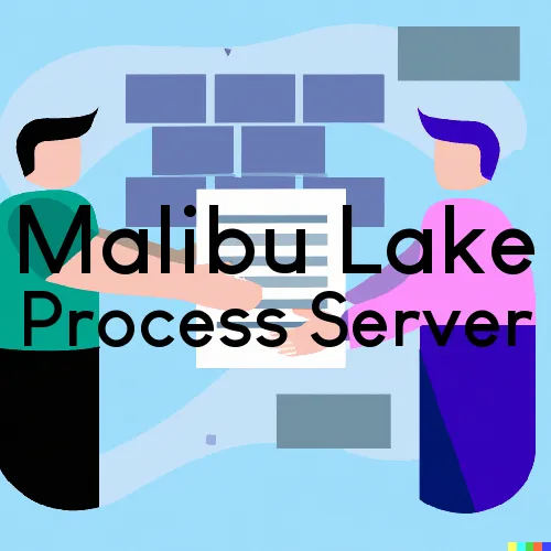 Malibu Lake, California Process Server, “Server One“ 