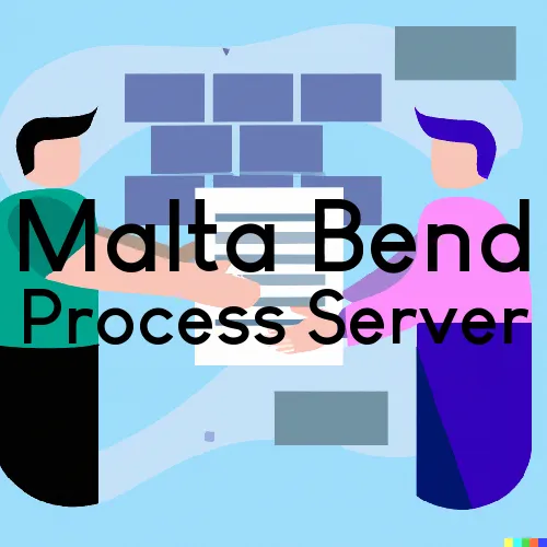 Malta Bend, MO Process Servers and Courtesy Copy Messengers