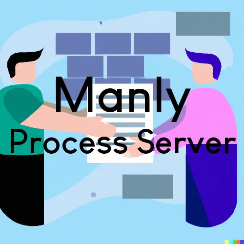 Manly, IA Process Server, “Server One“ 