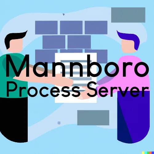 Mannboro, VA Process Servers in Zip Code 23105
