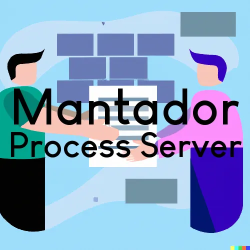 Mantador, North Dakota Process Servers