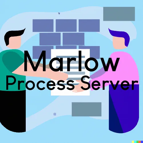 Marlow Subpoena Process Servers in Zip Code 73055 