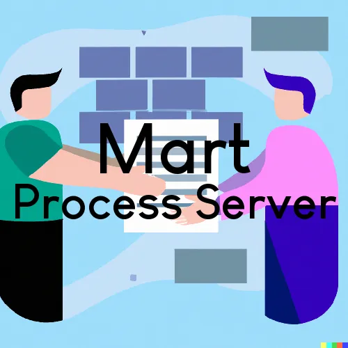 Mart, TX Process Servers in Zip Code 76664