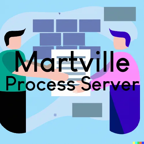 Martville, NY Process Server, “On time Process“ 