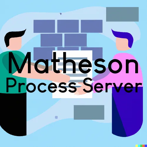 Matheson, CO Process Servers in Zip Code 80830