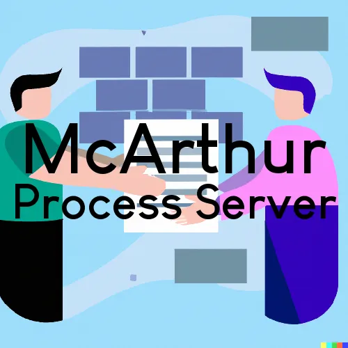 McArthur, California Process Servers