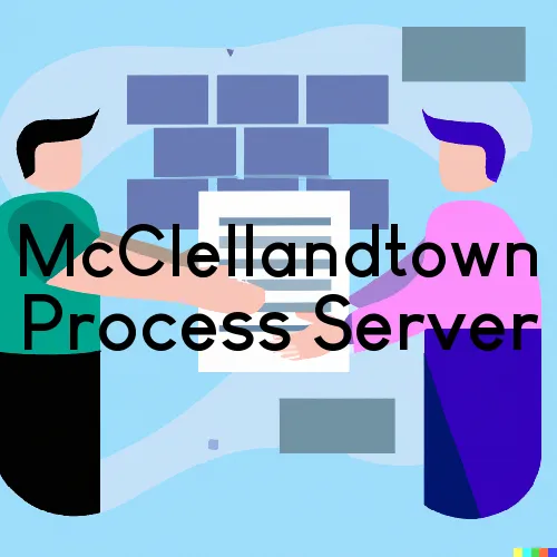 McClellandtown, Pennsylvania Process Servers and Field Agents