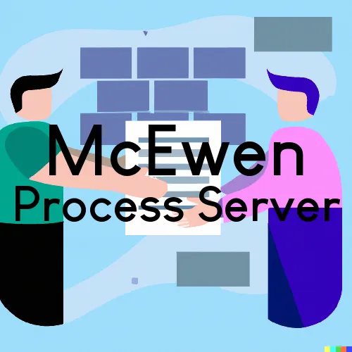 McEwen, TN Process Servers in Zip Code 37101