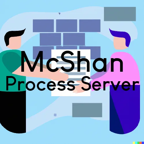 McShan, AL Process Server, “Chase and Serve“ 