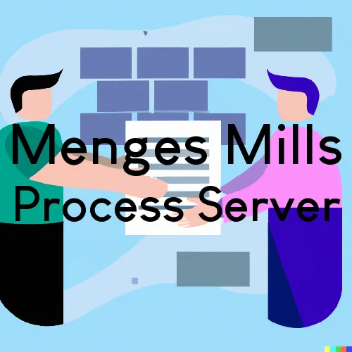 Menges Mills, PA Process Server, “Server One“ 