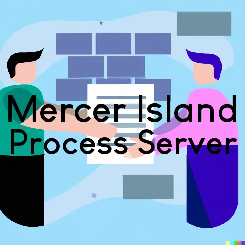 Process Servers in Zip Code Area 98040 in Mercer Island