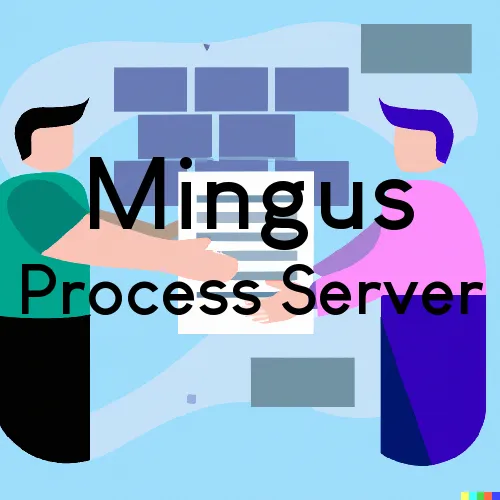 Mingus, TX Process Servers and Courtesy Copy Messengers
