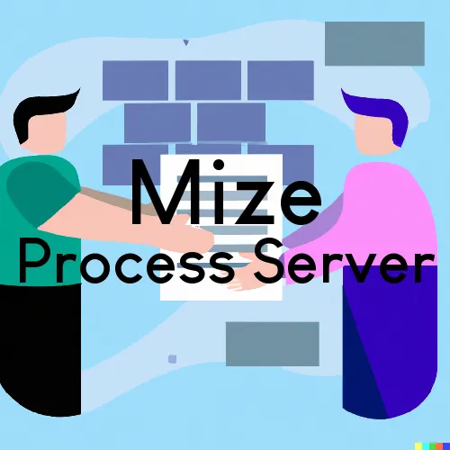 Mize, Mississippi Process Servers and Field Agents