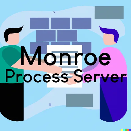 Process Servers in Zip Code Area 74947 in Monroe