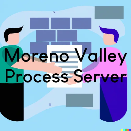 CA Process Servers in Moreno Valley, Zip Code 92557