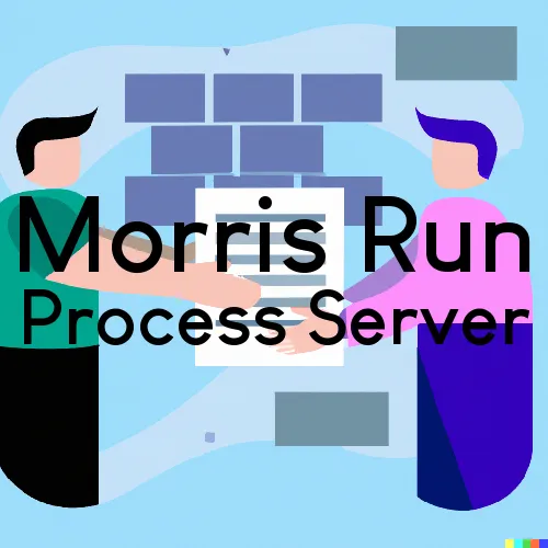 Morris Run Process Server, “Serving by Observing“ 