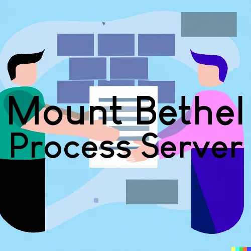 Mount Bethel, PA Process Servers in Zip Code 18343