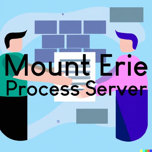 Mount Erie, IL Process Servers and Courtesy Copy Messengers