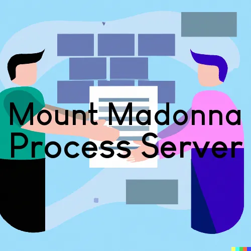 Mount Madonna, CA Process Servers and Courtesy Copy Messengers