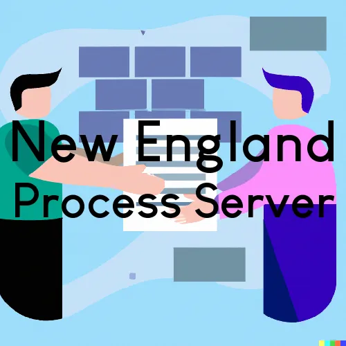 New England, North Dakota Process Servers