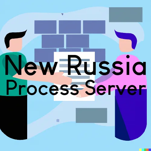 New Russia, NY Process Server, “On time Process“ 