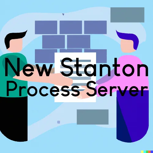 New Stanton, PA Process Servers in Zip Code 15672