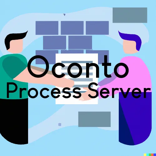 Oconto, Wisconsin Process Servers