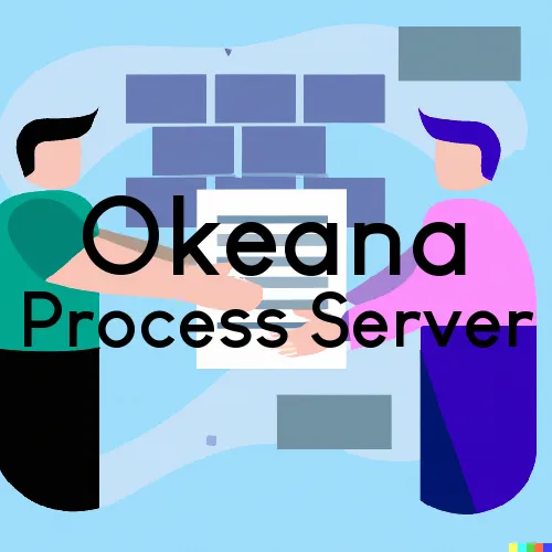 Okeana, OH Process Servers and Courtesy Copy Messengers