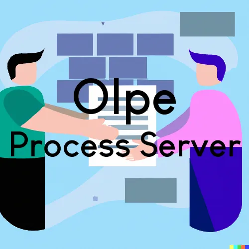 Olpe, KS Process Server, “Serving by Observing“ 