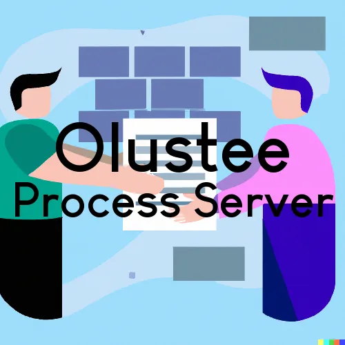 Olustee, OK Process Server, “Chase and Serve“ 