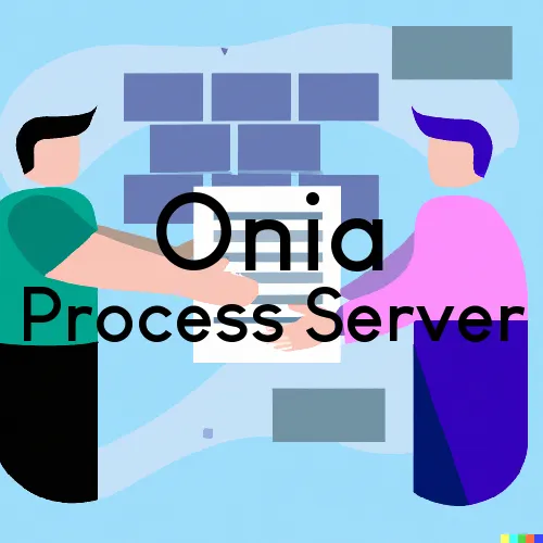 Onia, Arkansas Process Servers and Field Agents