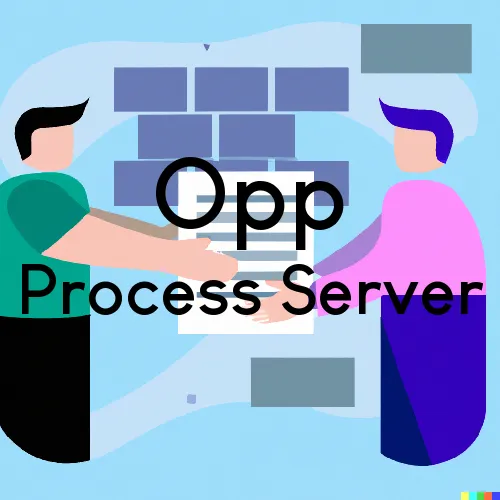 Process Servers in Opp, Alabama 