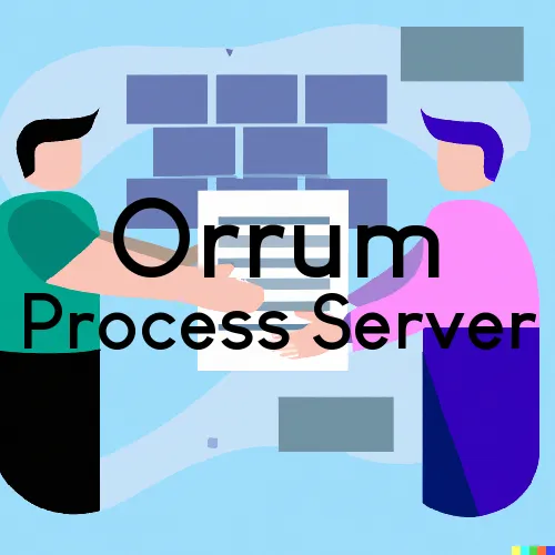 Orrum, NC Process Servers and Courtesy Copy Messengers