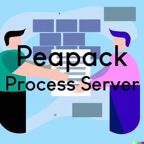 Peapack, NJ Process Server, “Serving by Observing“ 