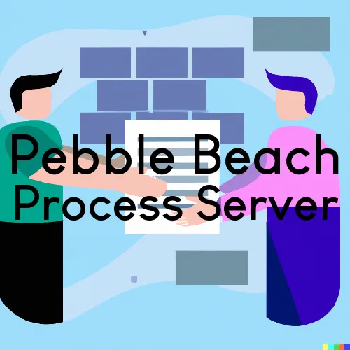 Pebble Beach, California Process Server, “Serving by Observing“ 