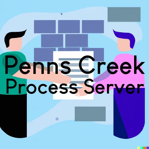 Penns Creek, PA Process Servers in Zip Code 17862