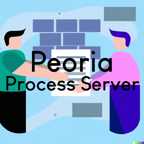Peoria, IL, Zip Code 61654 Process Servers