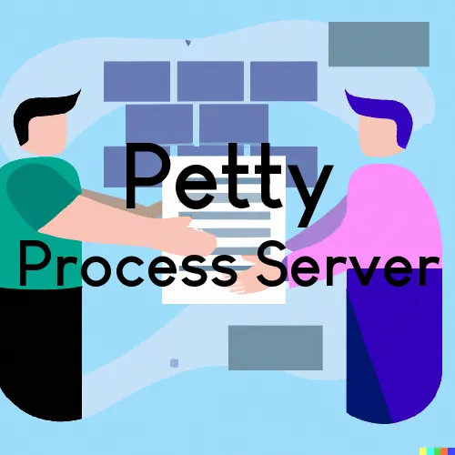 Petty, TX Process Servers and Courtesy Copy Messengers