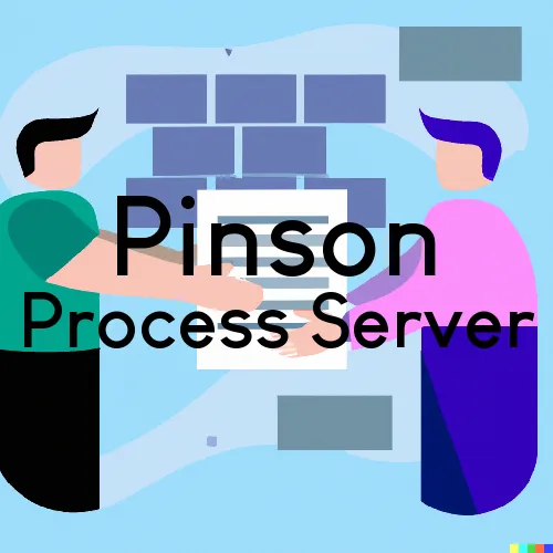 Process Servers in Zip Code Area 35126 in Pinson