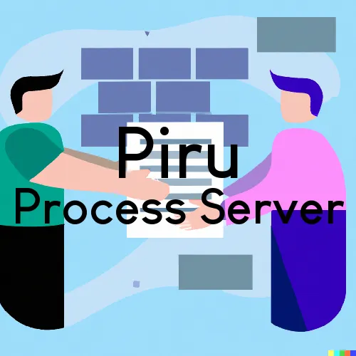 Piru, California Process Server, “Serving by Observing“ 