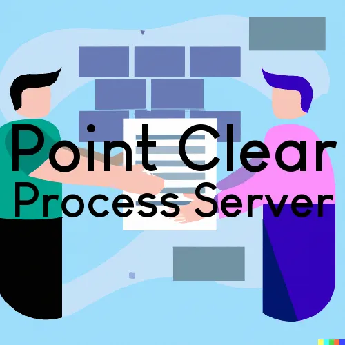 Process Servers in Zip Code Area 36564 in Point Clear