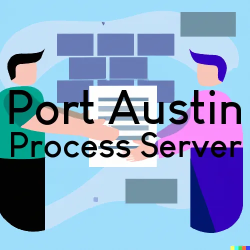 Port Austin, MI Process Servers and Courtesy Copy Messengers