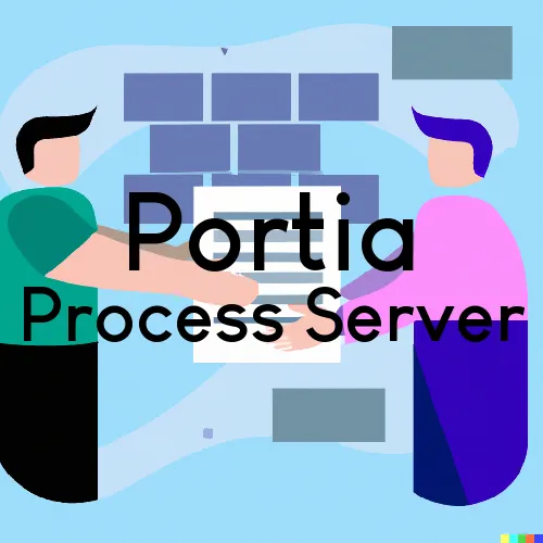 Portia, Arkansas Process Servers