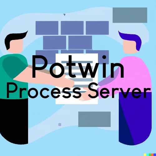 Potwin, KS Process Server, “Rush and Run Process“ 