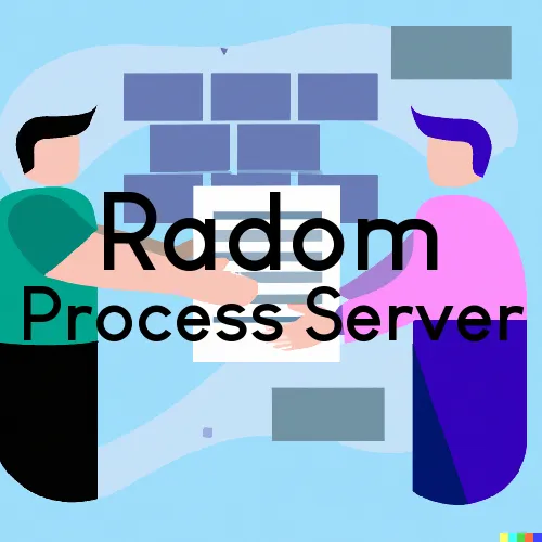 Radom, IL Process Servers in Zip Code 62876