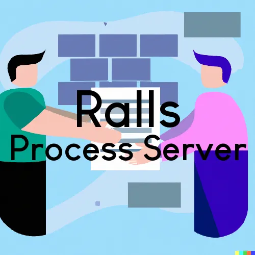 Ralls, TX Process Server, “Process Support“ 