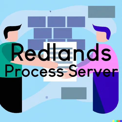 Process Servers in Zip Code Area 92374 in Redlands