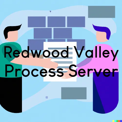 Redwood Valley, California Process Server, “Process Servers, Ltd.“ 